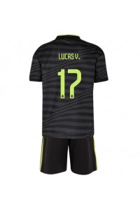 Real Madrid Lucas Vazquez #17 Babyklær Tredje Fotballdrakt til barn 2022-23 Korte ermer (+ Korte bukser)